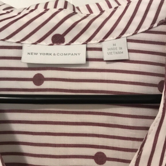 Purple striped top with tank - Picture 2 of 4